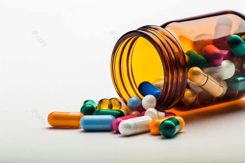 医疗健康一瓶打开的药实拍摄影图,高清,摄影图,摄影图片,图片大全,摄影图免费下载